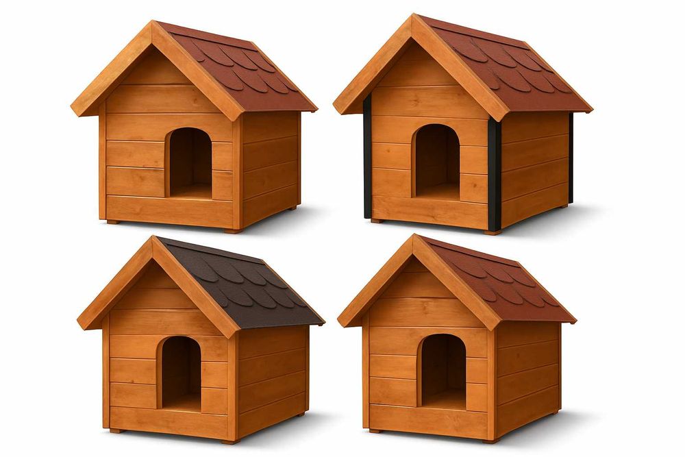 Drewniana buda dla psa