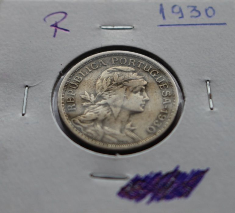 Moeda 50 Centavos República Portuguesa 1930