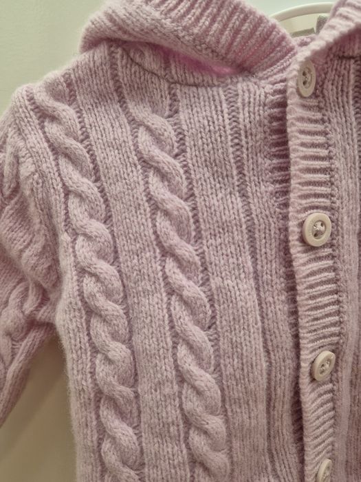Sweterek Jojo Maman Bébé r.62-68 80% wełny jagnięcej.