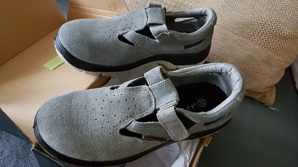 Buty Sandały Robocze 39 Zamsz