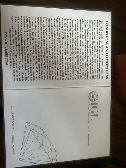 Pierscionek z Brylantem 1.59 carat