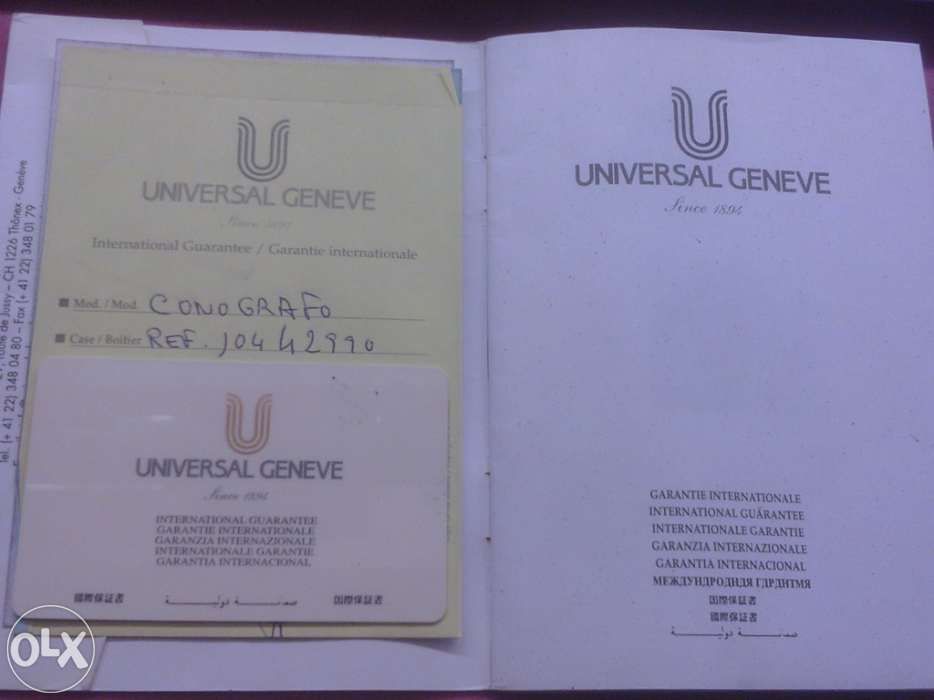 UNIVERSAL GENEVE Automatico em aço & ouro