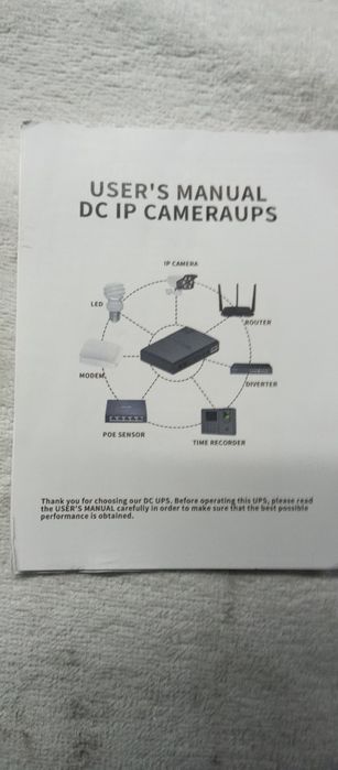 Fonte alimentação DC IP câmeras