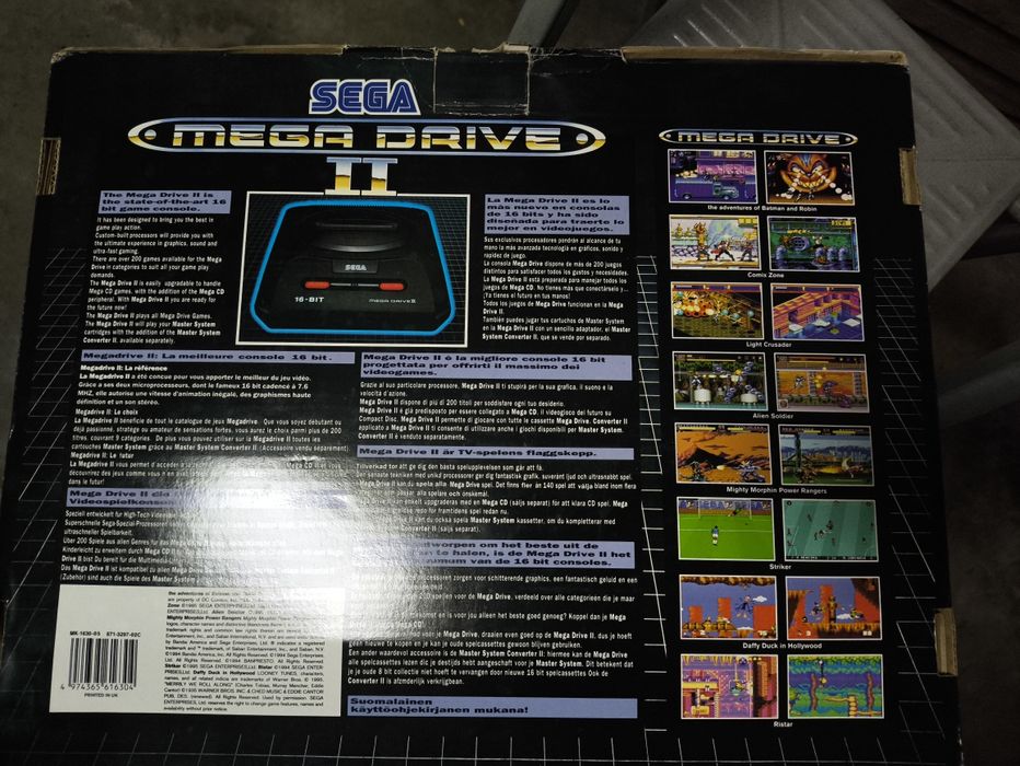 Consola Sega Mega Drive II + Comandos + Jogos