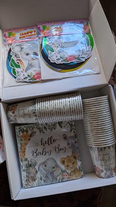Decoração Baby Shower Menino - Animais Selvagens