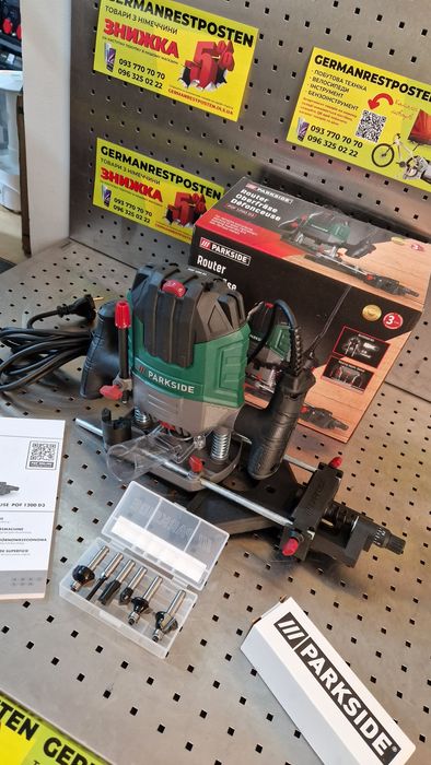 Фрезер ручний фрезерний верстат Parkside POF 1200 d3 1200 Вт