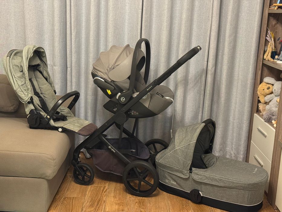 Trio Cybex (Carrinho + Ovinho + Alcofa) – Balios S / Cloud Z / Cot S