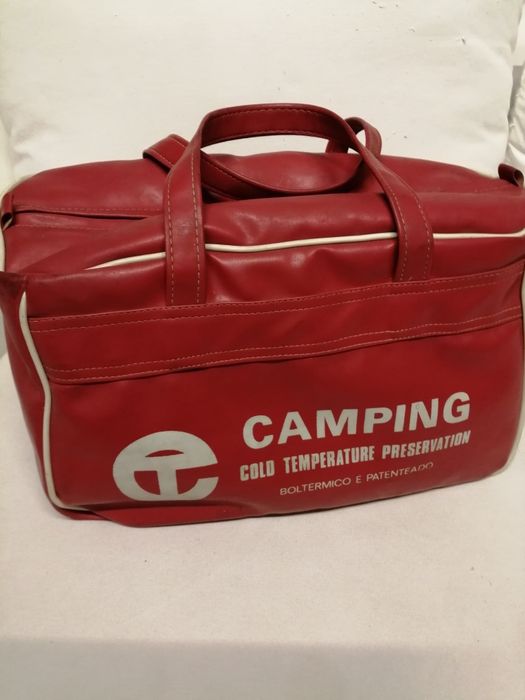 Mala vintage isotérmica de campismo