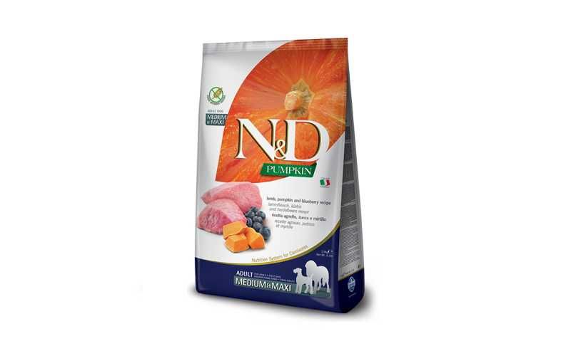 Farmina N&D Pumpkin GF Dog Lamb &Blueberry Adult Medium &Maxi 12кг