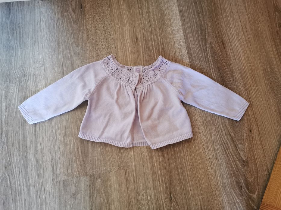 Sweter na długi rękaw Carter's sweterek bolerko dziewczynka 74