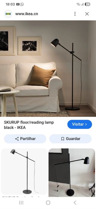 Candeeiro de pé ikea skurup