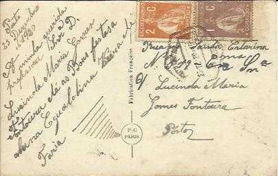 Postal Ilustrado antigo _Selos ceres
