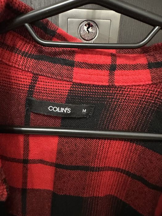 Картата сорочка червона colins
