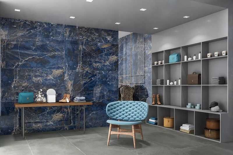 Tanie płytki ceramiczne Ocean Blue 60×120 poler High Glossy