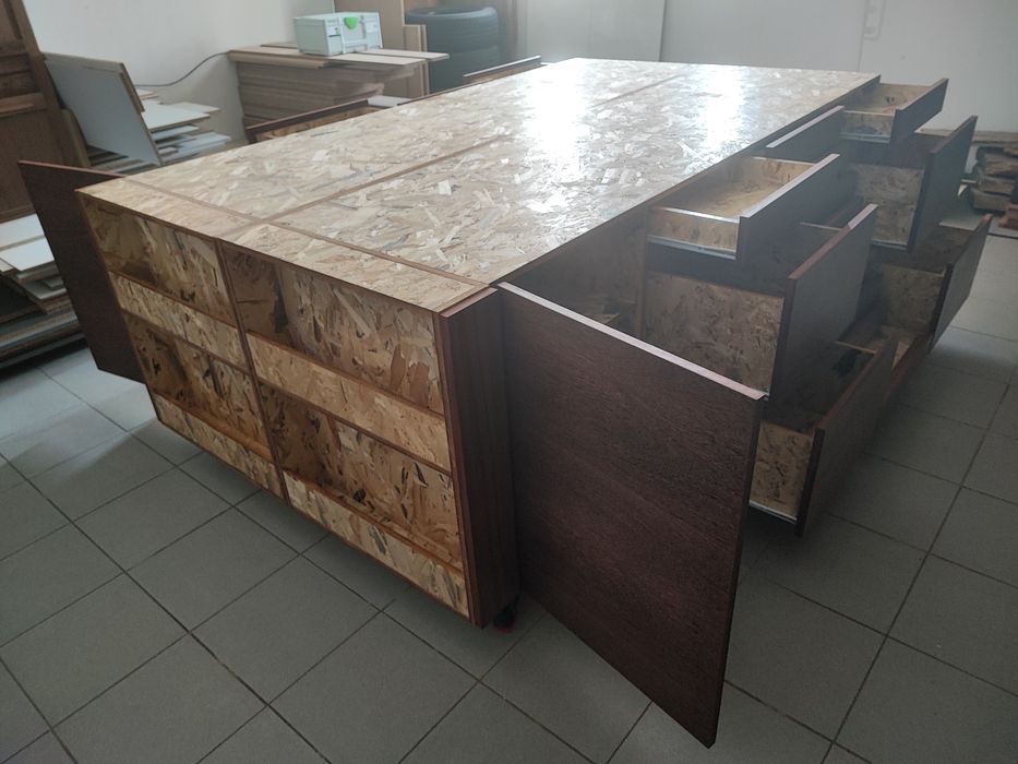 Bancada De Trabalho Pro Portas Gavetas Madeira Armazém Oficina Loja !