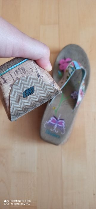 SKECHERS klapki sandały na korku 40-41