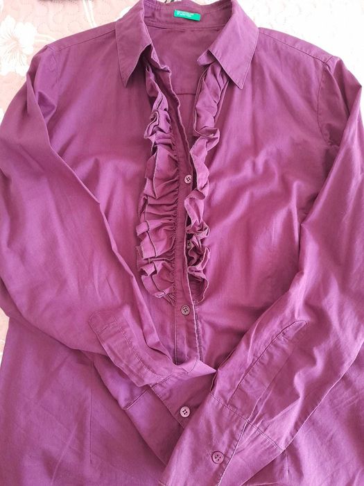 Blusa/Cardigan, United Colors Of Benetton, M/38, rosa