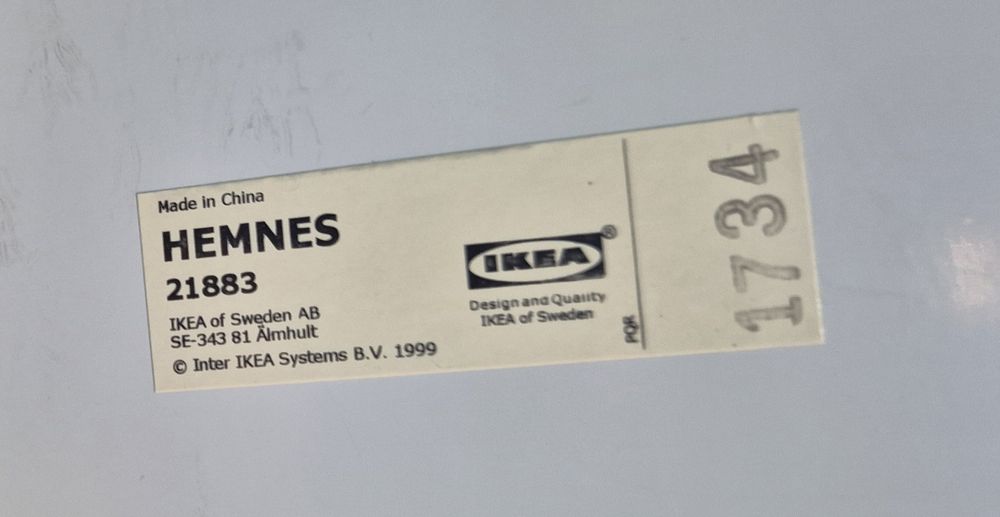 Lustro Hemnes Ikea 90x60cm brąz