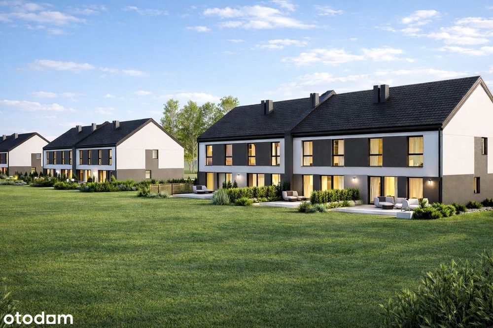 Bliźniak z garazem w pięknej okolicy.