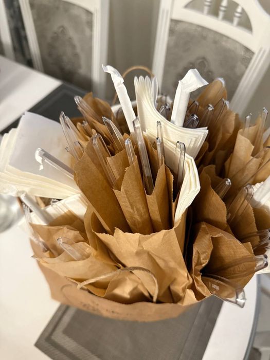 Набор одноразових столових приборів (весь пакет)