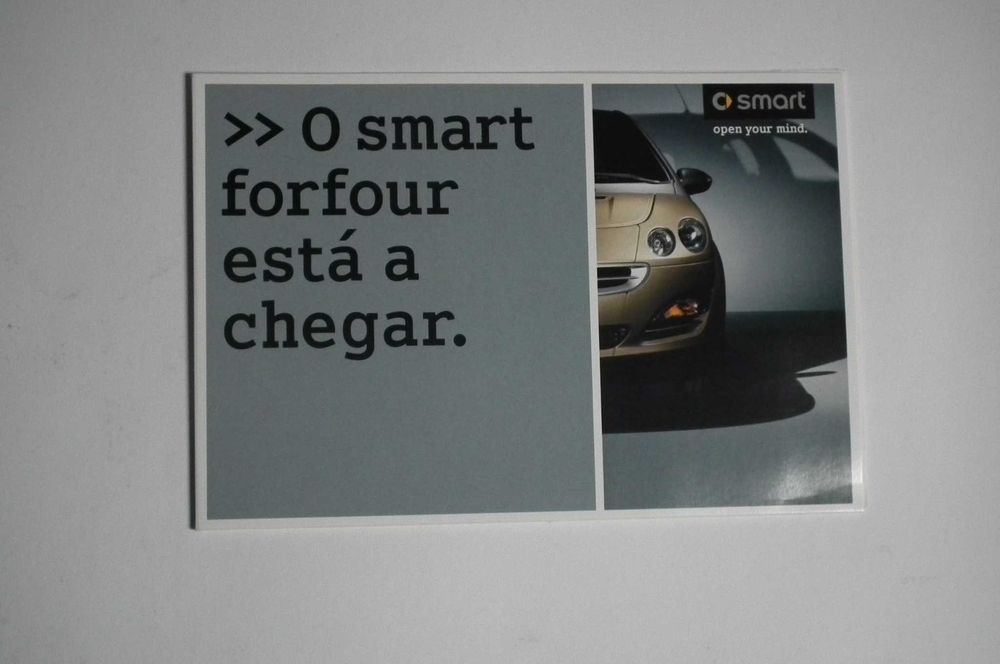 Brochuras do lançamento do Smart Forfour W454 em Portugal Envio grátis