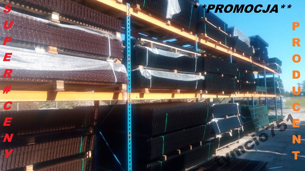 Panele ogrodzeniowe 5 mm ocynk/ral " PRODUCENT " Mazowieckie Dostawa
