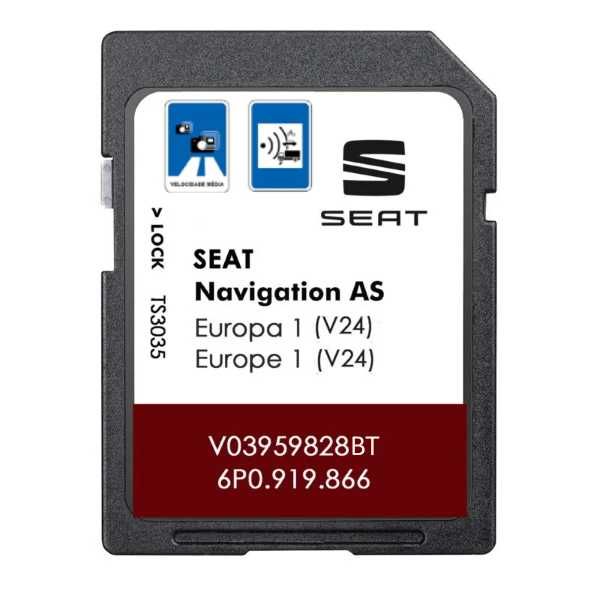Cartão GPS SEAT MIB2 v24 2026/2027 Leon Ibiza Toledo Ateca Arona Alhambra