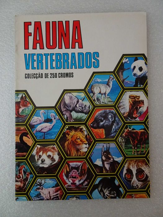 Caderneta de cromos vazia Fauna Vertebrados