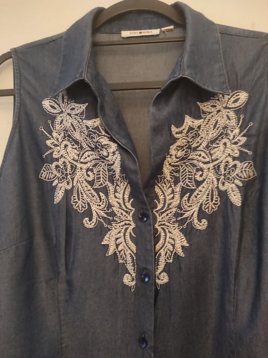 Blusa nova 55 cm cava