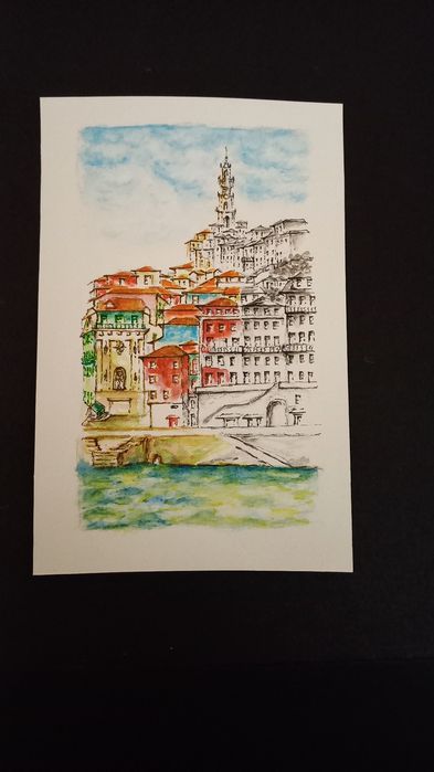 Ribeira Porto Aguarela original