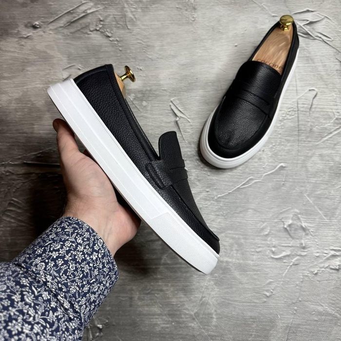 Мужские туфли мокасины 40-45 кожа