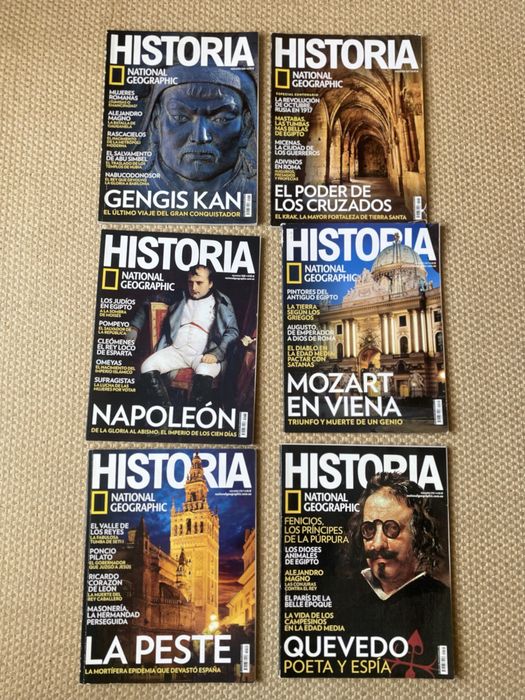 Várias Revistas Historia da National Gegraphic - idioma espanhol