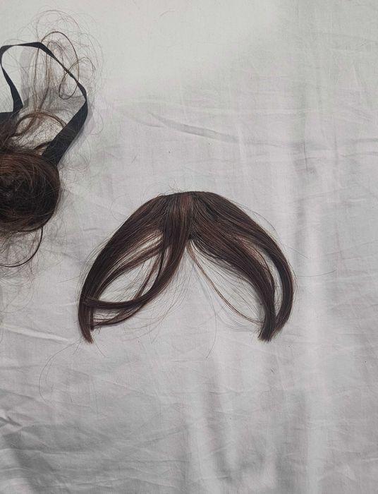 Cabelo postiço para rabo cavalo + franja