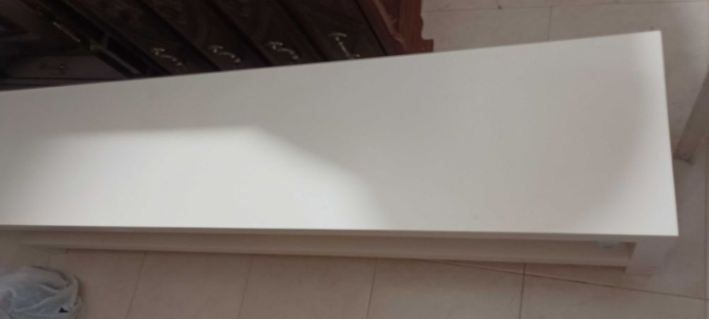 Mesa de apoio branco 160×35×36
