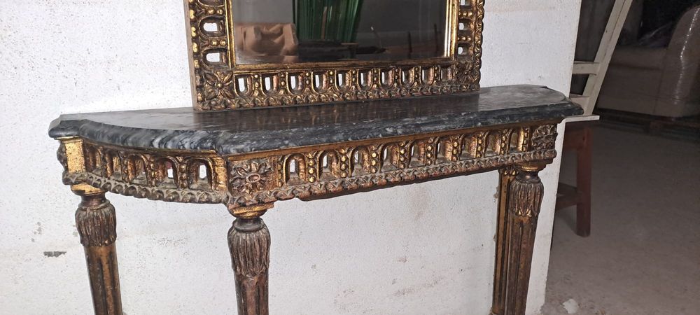 Mesa vintage en madeira