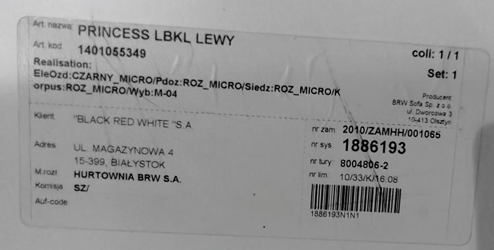 Sprzedam mało używana łóżko dla dziewczynki różowe w pełnym obiciu tapicerki