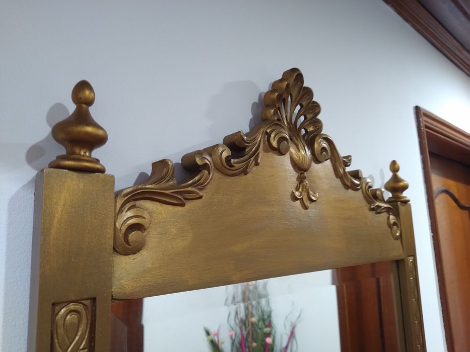 Espelho com moldura Vidro Vizel casa quarto apartamento vivenda carro