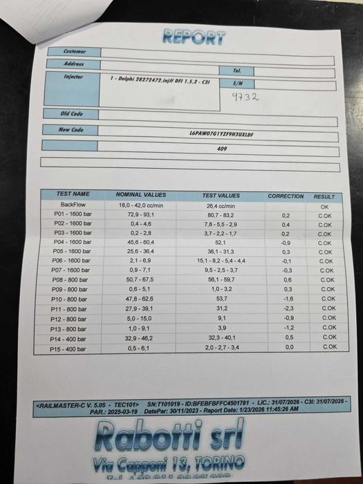 Injetores Mercedez Classe A