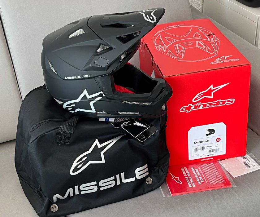 Capacete NOVO Alpinestars Missile Pro (46% Desconto) Em L e XL