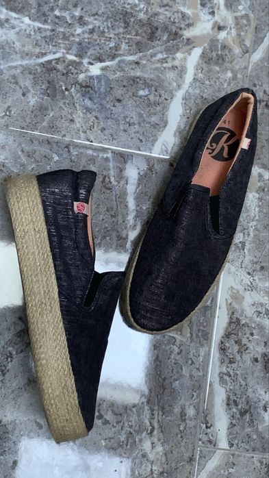 Espadryle meskie 41 sznurek szare