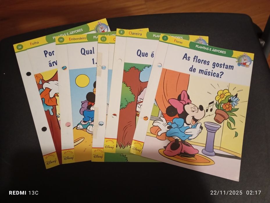 Fichas didáticas da Disney