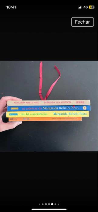 Lote de 4 livros de Margarida Rebelo Pinto (os 4 juntos por 1€)