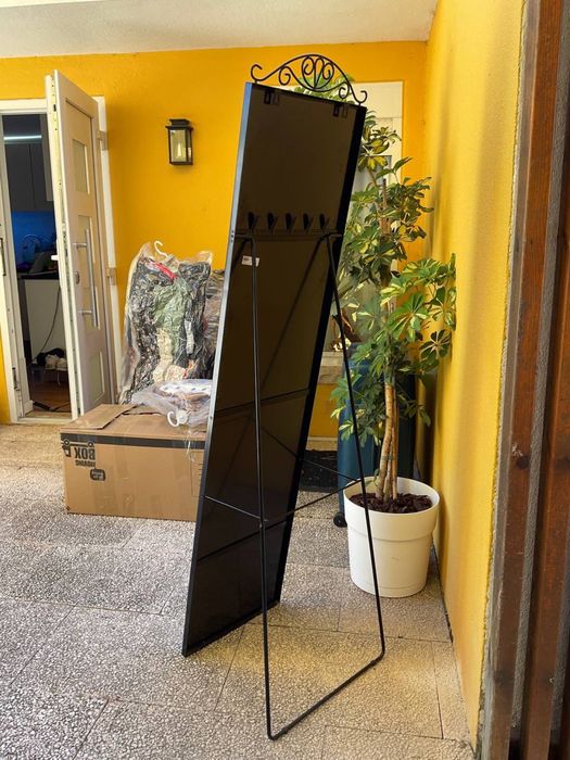 Espelho de Pé IKEA (KARMSUND) Preto 40x167 cm