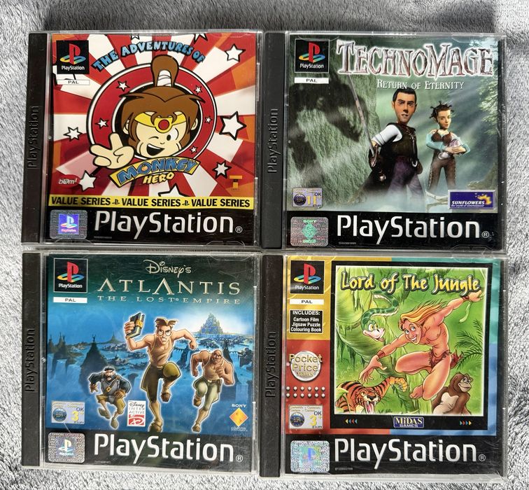 Gry PSX zestaw 4 gier