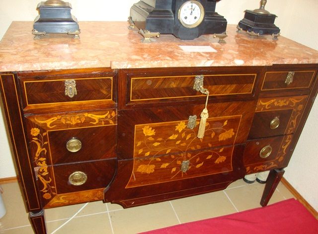 Mesa de abas/costura mogno