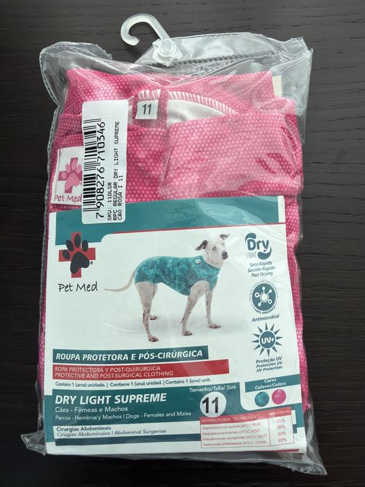 Roupa pós-cirúrgica cão / Dog recovery suit - Tam. 11 (27-32 kg / 63.8-74.8 lbs)