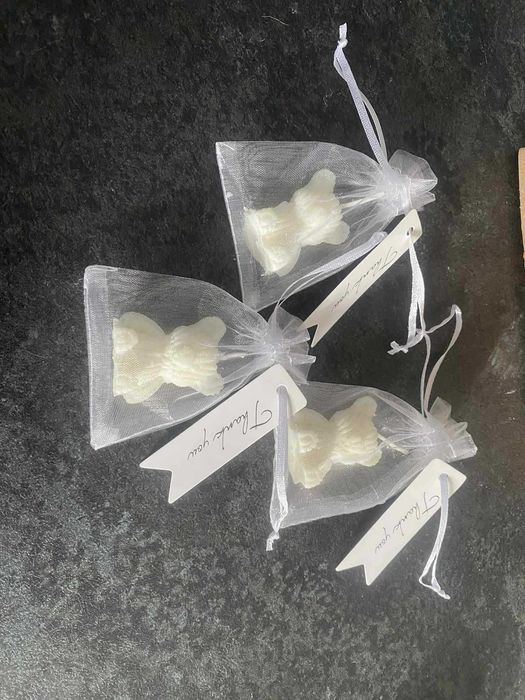 Świeczki sojowe na podziekowania, na ślub, komunie, chrzciny, roczek