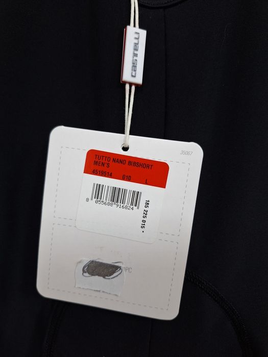 Spodnie rowerowe CASTELLI TUTTO NANO BIB męskie L