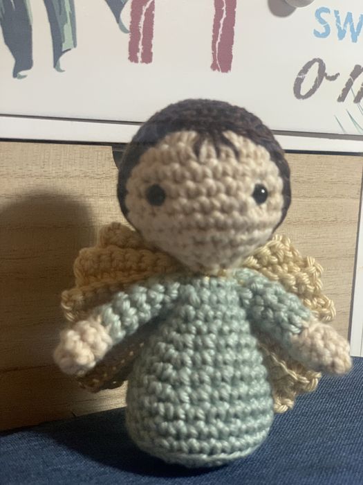 Anjo da guarda feito a mao