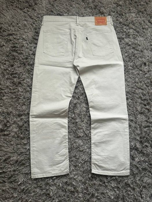 Штани / джинси Levi's 514 Straight (оригінал, бежеві, W36 L30)